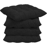  Jastučići za sjedenje 4 pcs Crna 40 x 40 x 6 cm tkanina | shoptok.hr