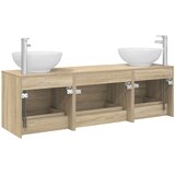  Set namještaja za kupaonicu 3 kom. Hrast sonoma Smeđa 49,5 x 44,5 x 65 cm | shoptok.hr