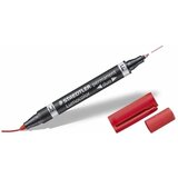 Staedtler dvostranski flomaster Lumocolor Duo 348, rdeča u