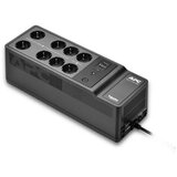 APC Back-UPS 850VA, Standby, Floor, 850VA/520W, 230V, AVR, 8x Schuko (6x Full + 2x Surge), USB Type-C & A Fast Charger Ports (Total 2.4A), PF 0.61 (Full load), Battery 9Ah (RBC17), Line Protection RJ-45 BE850G2-GR | ePonuda.com