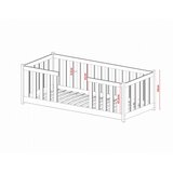  dječji krevet Fero - svijetlo drvo - 200*90 cm | shoptok.hr
