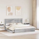  s od storage Siva Sonoma 200 x 200 cm Konstruirano drvo | shoptok.hr