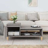  Klubska mizica Siva sonoma 100x50x45 cm inženirski les, (20714544) | Shoptok.si