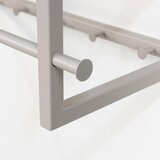 Spinder Design Svetlo siv/naraven kovinski stenski obešalnik s polico Marco – | Shoptok.si