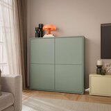 CARRYHOME Visoka Komoda Alice, Žajkbljevo Zelena | Shoptok.si