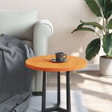 vidaXL Mizna plošča okrogla voščeno rjava Ø50x2,5 cm trdna borovina | Shoptok.si