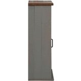 vidaXL Viseći ormarić HALDEN s kliznim vratima sivi 49x22,5x70 cm bor | shoptok.hr