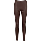 Orsay Brown women's leather trousers - Women's Cijene