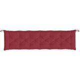  Jastuk za vrtnu klupu boja vina 200 x 50 x 7 cm tkanina Oxford | shoptok.hr
