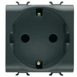 chorus, šuko uticnica 2P+E 16A, 2M, crna, GW12241