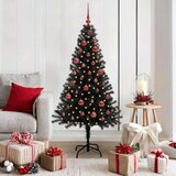 vidaXL Božično drevo med 150 LED z stojalom Črna 150 cm PVC | Shoptok.si