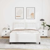  Konstrukcija kreveta s madracem s madracem Bijelo 160 x 200 cm | shoptok.hr
