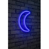 Wallity Crescent - Blue Blue Decorative Plastic Led Lighting cene