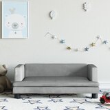 The Living Store Otroški kavč svetlo siv 80x45x30 cm žamet - Otroški Kavč, (21500558) | Shoptok.si