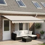  Povlačivi tende Svijetlo siva i bijela. 450 × 350 cm | shoptok.hr