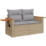  Set od 10 komada vrtne sofe s jastučićima bež Poli ratan akacija | shoptok.hr
