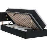  s od storage s uzglavljem Crna 100 x 200 cm Baršun | shoptok.hr