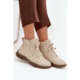 EVENTO Women's Ankle Boots Lined with Faux Fur Beige Ulverina | ePonuda.com