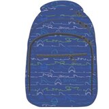 Octopus Školski Ranac Oby2640 Shark Attack 28x13x39cm plava | Eponuda.com