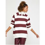 Koton Polo Neck Sweatshirt Striped Long Sleeve Cene