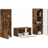  Set TV komoda 5 pcs Dimljeni hrast Konstruirano drvo | shoptok.hr
