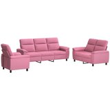  Set sofe 3 pcs Ružičasta Tkanina | shoptok.hr
