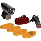 Fischer fahrrad reflektor 85345 led baterijski pogon crna | shoptok.hr