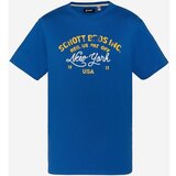 Schott Majice s kratkimi rokavi TSTOBY Modra Cene