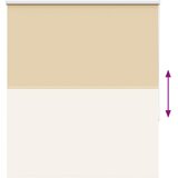 Rolo zavjesa Blackout Bež 120x130 cm Širina tkanine 116,6 cm | shoptok.hr