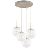 Brilagi Luster na sajli STELLA 4xE27/60W/230V bež/zlatna | Eponuda.com