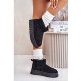 EVENTO Low women's snow boots on a platform insulated with black fur Saldren | Eponuda.ba