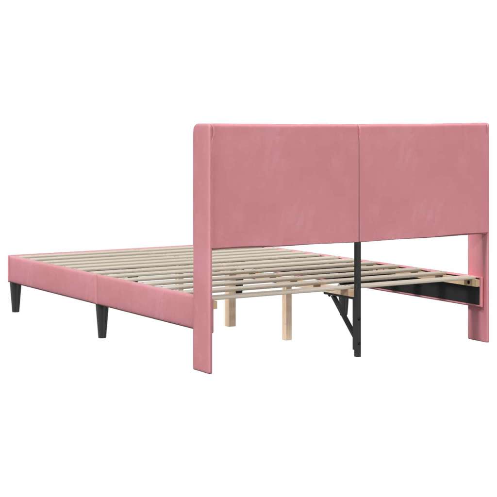  Okvir za krevet Ružičasta 160 x 200 cm Baršun - Ružičasta 160 x 200 cm | shoptok.hr