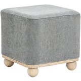 XORA TABURE, les, tekstil, leseni material siva | Shoptok.si