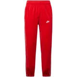Nike Sportswear Hlače crvena / bijela