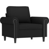 vidaXL Fotelja crna 60 cm baršunasta | shoptok.hr