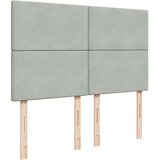  Krevet s oprugama i madracem svjetlosivi 140x190 cm baršunasti | shoptok.hr
