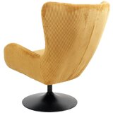 Mömax fotelj shiba, rumena, žamet, vrtljiv | Shoptok.si