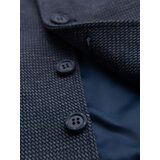 Ombre Fitted elegant men's structured knit vest - navy blue | shoptok.hr