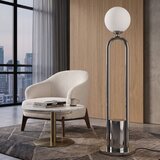 Opviq podna lampa Loop-20453-D, 1 × E27, hrom Cene