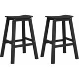 Barska stolica 2 pcs Crna 52 x 43 x 73,5 cm HDPE | shoptok.hr