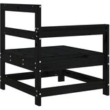  Kutne vrtne sofe 2 kom crne od masivne borovine | shoptok.hr
