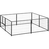  Kavez za pse crni 4 m² čelični | shoptok.hr