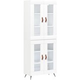 Maison Chic Visoka omara - Komoda - Predalnik bela 69,5x34x180 cm inženirski les, (21720428) | Shoptok.si