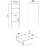 Tvilum Komoda v hrastovem dekorju v naravni barvi 40x111x50 cm Naia – | Shoptok.si