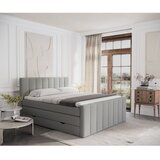 Maison de Rêve Svetlo siva boxspring postelja s prostorom za shranjevanje 200x200 cm Ruby – | Shoptok.si