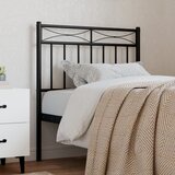  Metalno uzglavlje za krevet crno 75 cm Cene