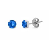 Victoria Cruz celina sapphire mindjuše sa swarovski kristalom ( a3736-08ht ) | ePonuda.com