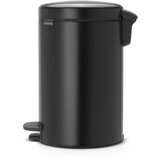 Brabantia Koš za odpadke s pedalom 12 L s plastičnim vložkom - mat črna | Shoptok.si