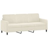 vidaXL 3-dijelni set sofa s jastucima krem baršunasti | shoptok.hr