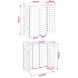  Pokrov za klima uređaj Bijela 110 x 50 x 105 cm Čelik | shoptok.hr